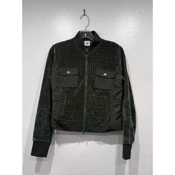 Cabi Olive Green Uni Jacket Style# 4679 Women’s Size XS Textured Modern City - Picture 1 of 8